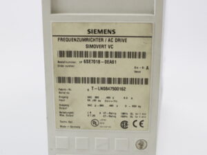 SIEMENS Simovert 6SE7018-0EA61 Frequenzumrichter -used-