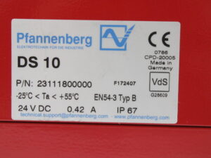 Pfannenberg DS 10 23111800000 Schallgeber Sirene -unused-