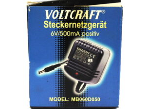 VOLTCRAFT MB060D050 6V 500mA Steckernetzgerät AC DC Adaptor – OVP/unused –