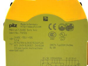 Pilz PNOZ s6.1 750126 24VDC 3n/o 1n/c Sicherheitsrelais – used –