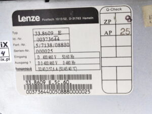 Lenze 33.8609_E 00373644 Series 8600 15kW Frequenzumrichter – refurbished –