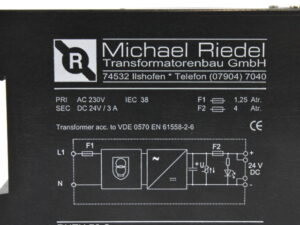 Michael Riedel RNTU 72S 20VAC Transformator – used –