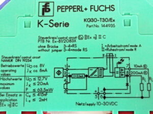 Pepperl+Fuchs KG30-T30/Ex Relais 14493S -unused-