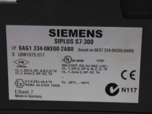 SIEMENS 6AG1334-0KE00-2AB0 Siplus S7-300 Ein-Ausgabemodul E-Stand: 7 -used-