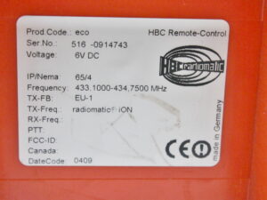 HBC radiomatic eco 65/4 Fernbedienung -used-
