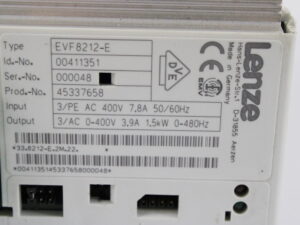 Lenze EVF8212-E Frequenzumrichter -used-