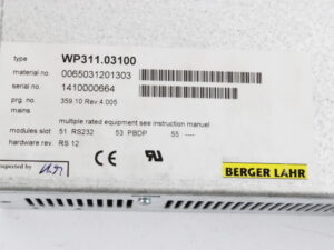 Berger Lahr WP311.03100 Controller -unused-