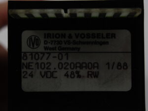 Irion&Vosseler NE102.020AA0A 1/88 Zähler – Resetzähler -used-