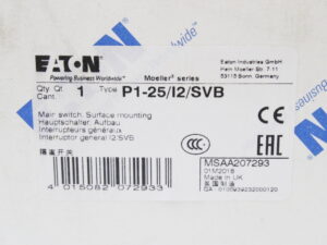 Eaton P1-25/I2/SVB Hauptschalter -unused/OVP-