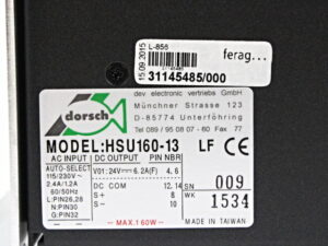 dorsch HSU160-13 Stromversorgung + Ferag 31145485/000 -OVP/unused-
