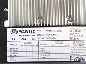 Berger Lahr POSITEC WDM3-004.0801 Frequenzumrichter 4304080113 -used-