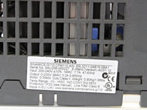 SIEMENS 6SL3211-0AB15-5BA1 SINAMICS G110-CPM110 AC-Drive -used-