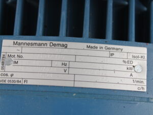Mannesmann DEMAG KBA 90 A 8 Getriebemotor -used-