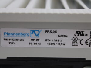 Pfannenberg PF 22.000 Filterlüfter -OVP/unused-