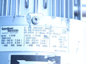 Gardner Denver G-BH7 2BH7420-0AH26-7 Vakuumpumpe -used-