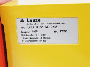 Leuze SLS 78/2 SE-24V Lichtschranke + Leuze BT 16 Halterung -used-