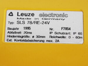 Leuze SLS 78/RE-24V Lichtschranke -used-