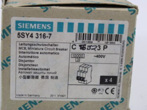 3 x SIEMENS 5SY4316-7 Leistungsschalter -OVP/unused-