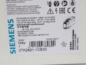 SIEMENS 3TK2821-1CB30 Sicherheitsschaltgerät -OVP/unused-