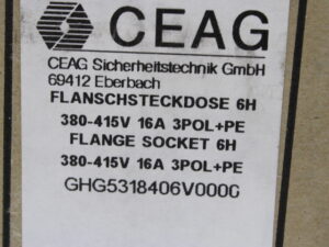 CEAG GHG 531 8406 V0000 Flanschsteckdose explosionsgeschützt -OVP/used-