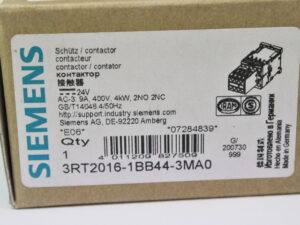 SIEMENS Sirius 3RT2016-1BB44-3MA0 Leistungsschütz -unused/OVP-