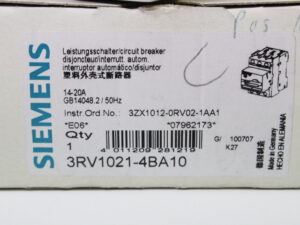 SIEMENS Sirius 3RV1021-4BA10 Leistungsschalter -unused/OVP-