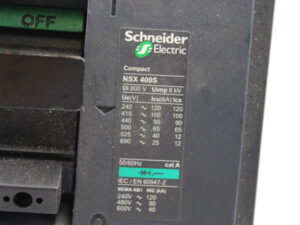 Schneider Electric NSX400S + ML 2.3 + Vigi 630 Kompaktleistungsschalter ComPact mit Micrologic und Differenzstromblock -used-