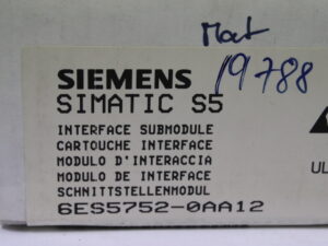 SIEMENS 6ES5752-0AA12 SIMATIC S5 Schnittstellenmodul -OVP/sealed-