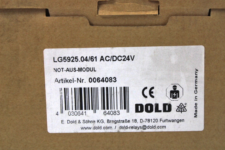 E.Dold & Söhne KG LG5925.04/61 Not-Aus-Modul 0064083